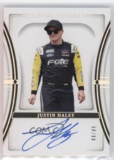 2024 National Treasures Signatures Holo Silver 44/49 Justin Haley Auto 1u6