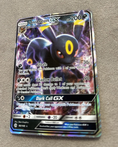Pokemon Umbreon GX Ultra Rare 80/149 Sun Moon Base 2017 Holo