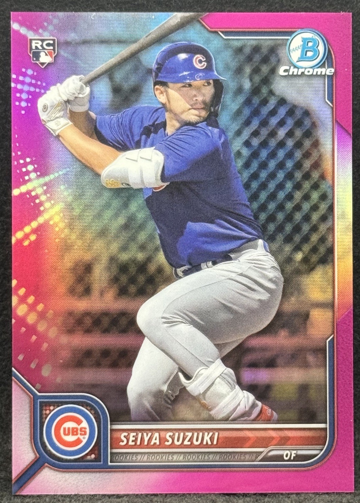 2022 Bowman Chrome Seiya Suzuki RC Fuchsia Refractor 207/299 #69