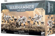 Tau Empire XV8 Crisis Battlesuit Team - Warhammer 40k Brand New ...