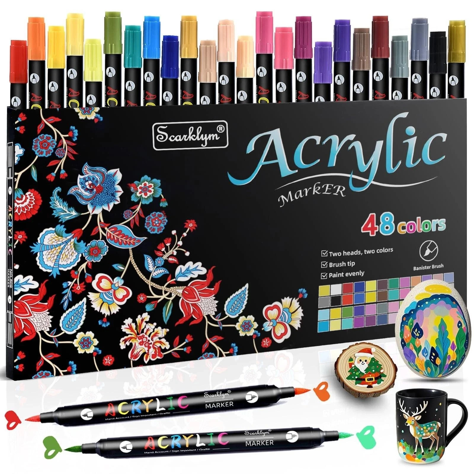 Pens Set, 24 Pack Acrylic Paint Pens