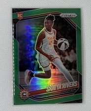 2025 WNBA Prizm #131 Saniya Rivers Green Prizm RC  Connecticut Sun