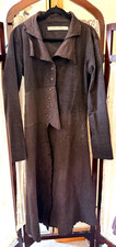 Cynthia Ashby Long Gray Cotton Duster Dress Sze S Victorian Steampunk Styling