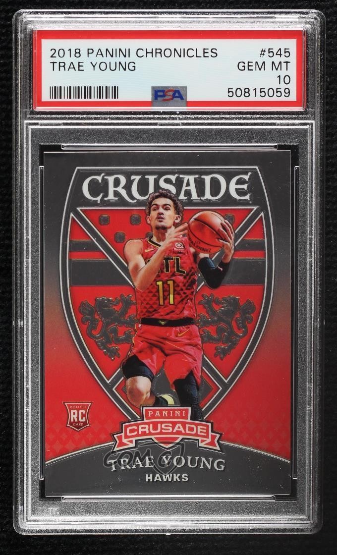 2018-19 Panini Chronicles Crusade Trae Young #545 PSA 10 GEM MT 1p00