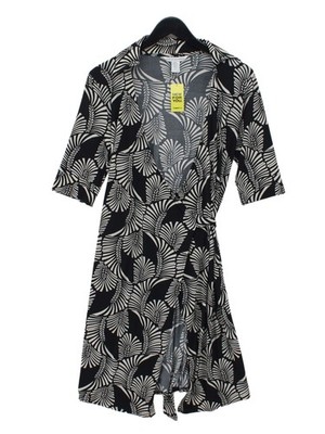 Diane von Furstenberg Midikleid in Wickeloptik in Schwarz