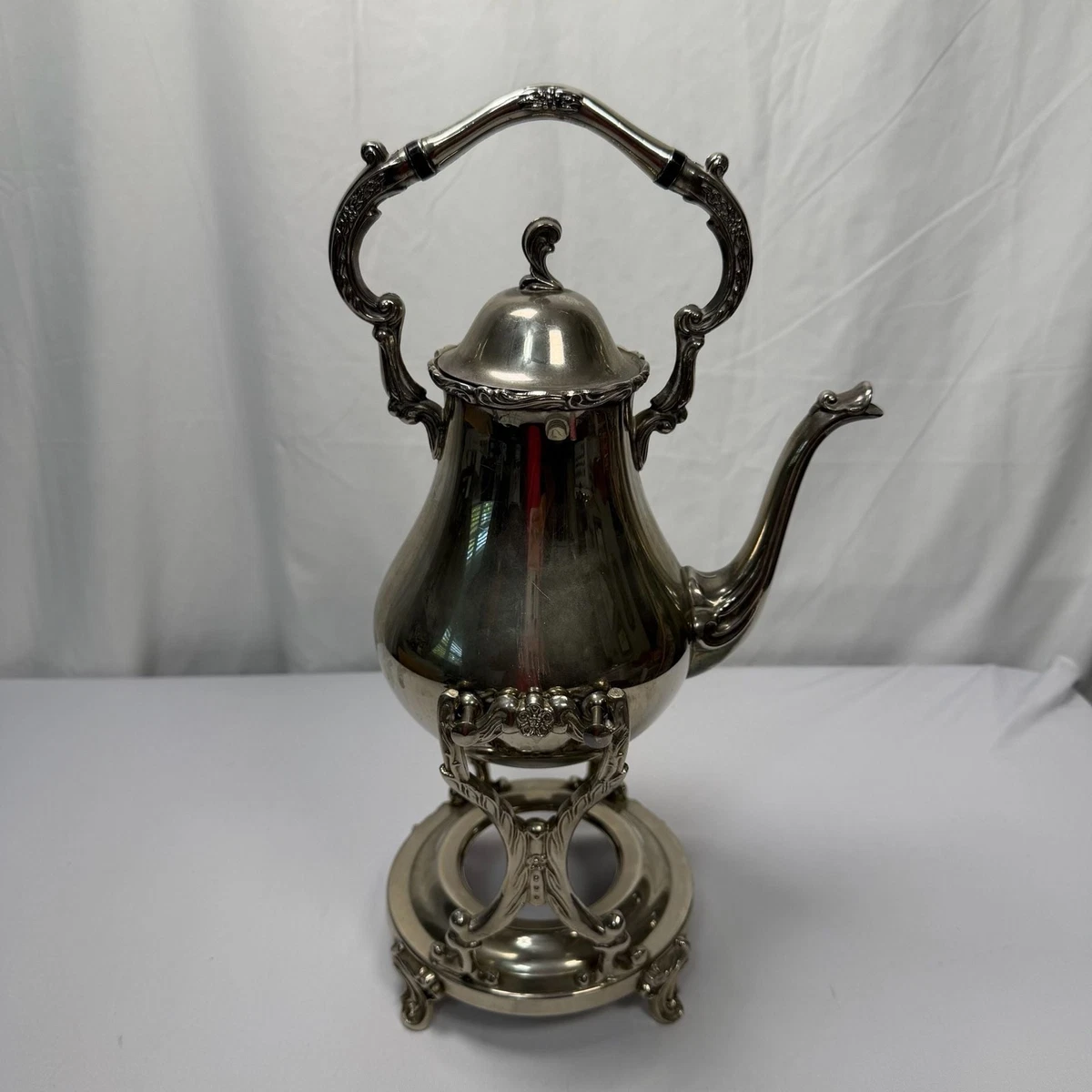 Wallace Baroque/Rococo Antique US Silver-Plated Teapots, Coffee