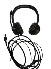 Logitech - H390 Wired USB On-Ear Stereo Comfort Headphones - Black