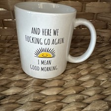 Tazza da caffè "Here We Go Again" colore bianco