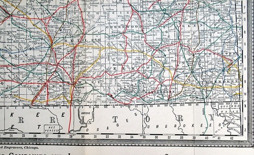 1888 KANSAS, SCARCE ANTIQUE RAILROAD COMMISSION MAP, RAND MCNALLY - Picture 3 of 5