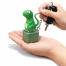 Fidget Keychain Clicker Toy Rechargeable LED Light Stress Relief EDC Gadget