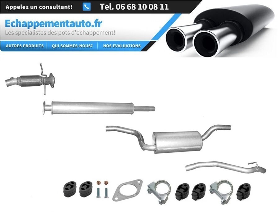 Échappement Ford Focus MK2 contre le bruit et les fuites de gaz du moteur 1.8