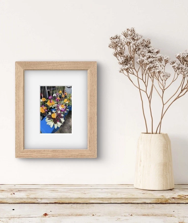 Оригинальная фото открытка 4 x 6 «- традиционный тайский цветочный Krathongs - рамка искусства - Изображение 3 из 4