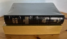 KJV Annotated Study Bible Black Bonded Leather Nelson 995 USA Print New