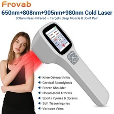 2.5W Cold Laser Therapy Device 650/808/905/980nm Soft Red Light Pain Relief LLLT