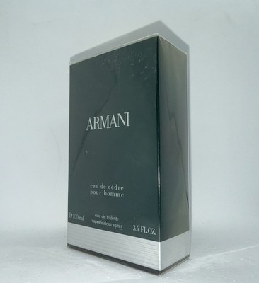 ARMANI EAU DE CEDRE POUR HOMME EDT 3.4OZ/100ML BNIB (Discontinued