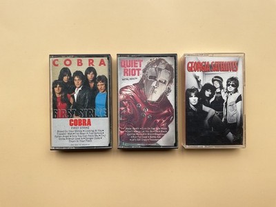 Cobra First Strike, Quiet Riot Metal Health, & Georgia Satellites Cassette Tapes