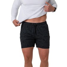 Burlebo 5.5" Athletic Shorts - Black Camo