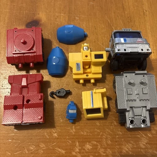 Vintage 80s Marchon Road Bots KO Transformers Robot GoBots Swappable Parts LOT