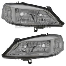 Vauxhall Astra G Headlights Mk4 Convertible 2001-2006 Chrome Headlamps 1 Pair
