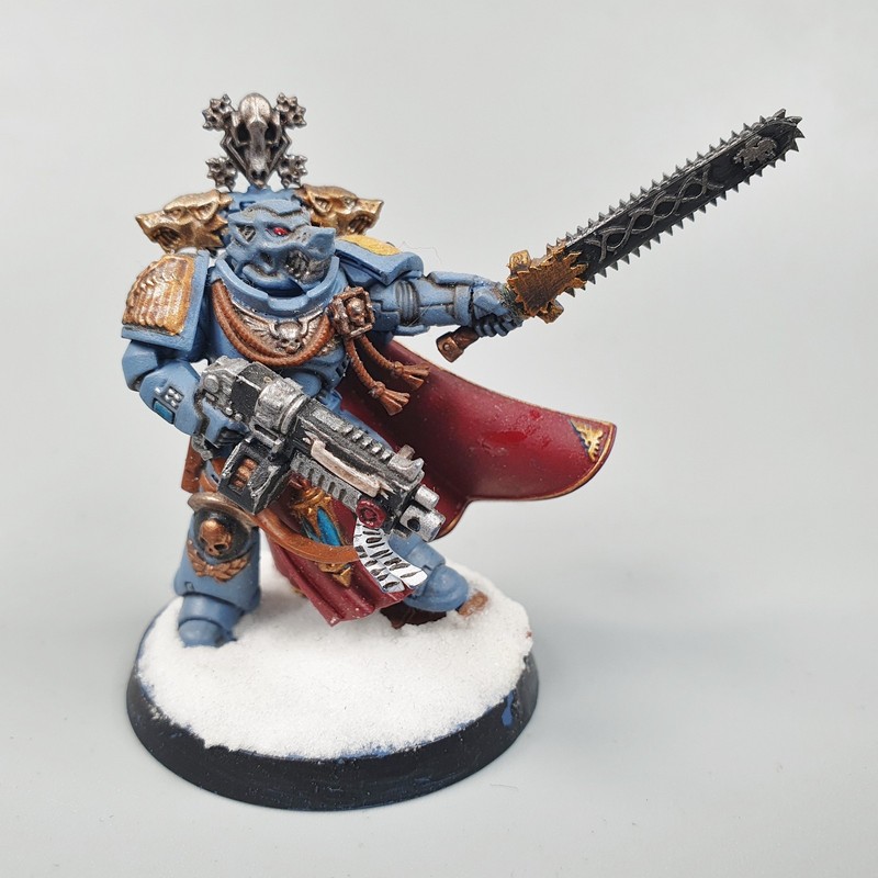 Space Wolves Captain Converted Painted - Warhammer 40k - Space Marines - GW
