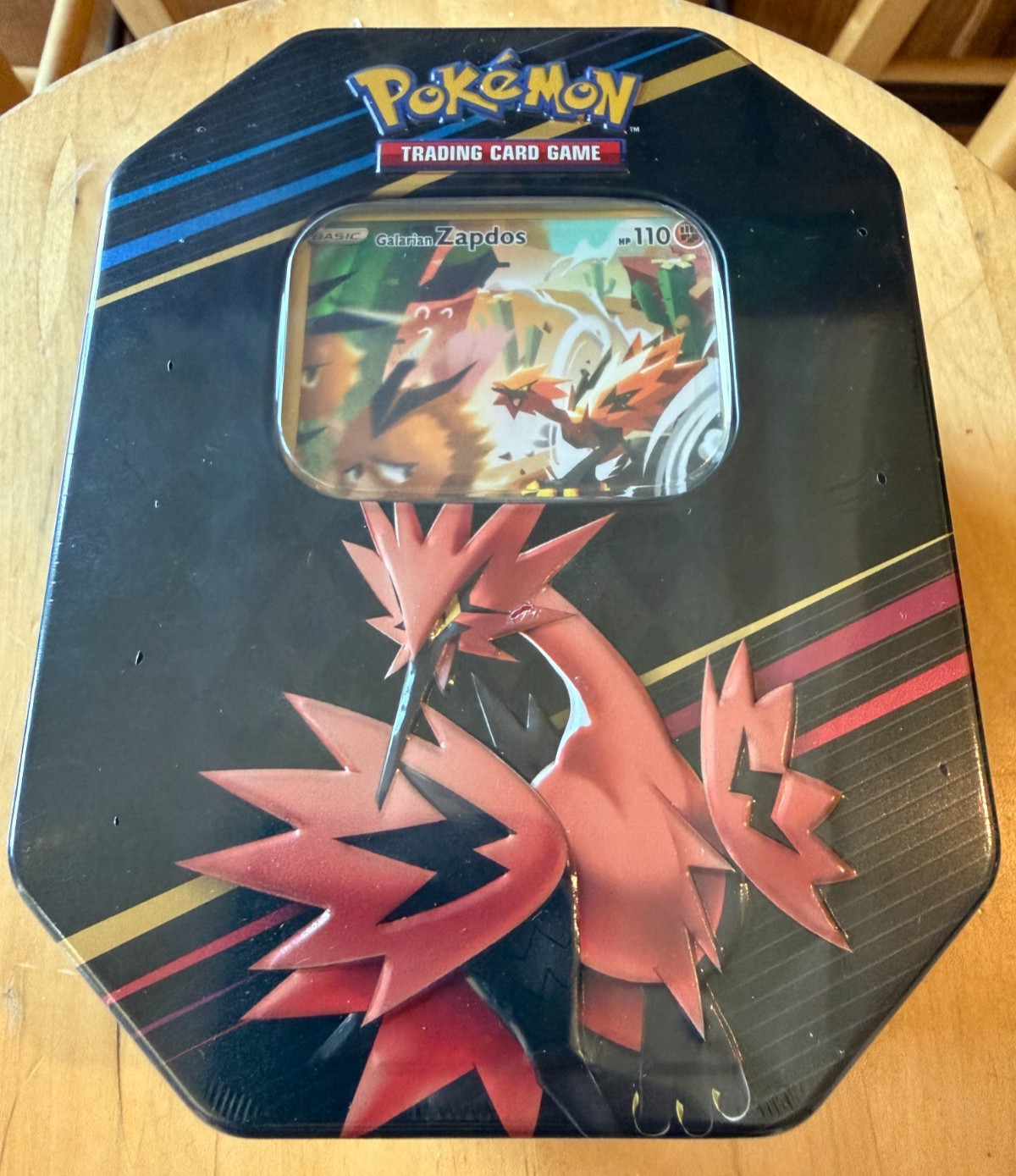 Pokémon TCG Crown Zenith Galarian Zapdos Tin 2023 SEALED