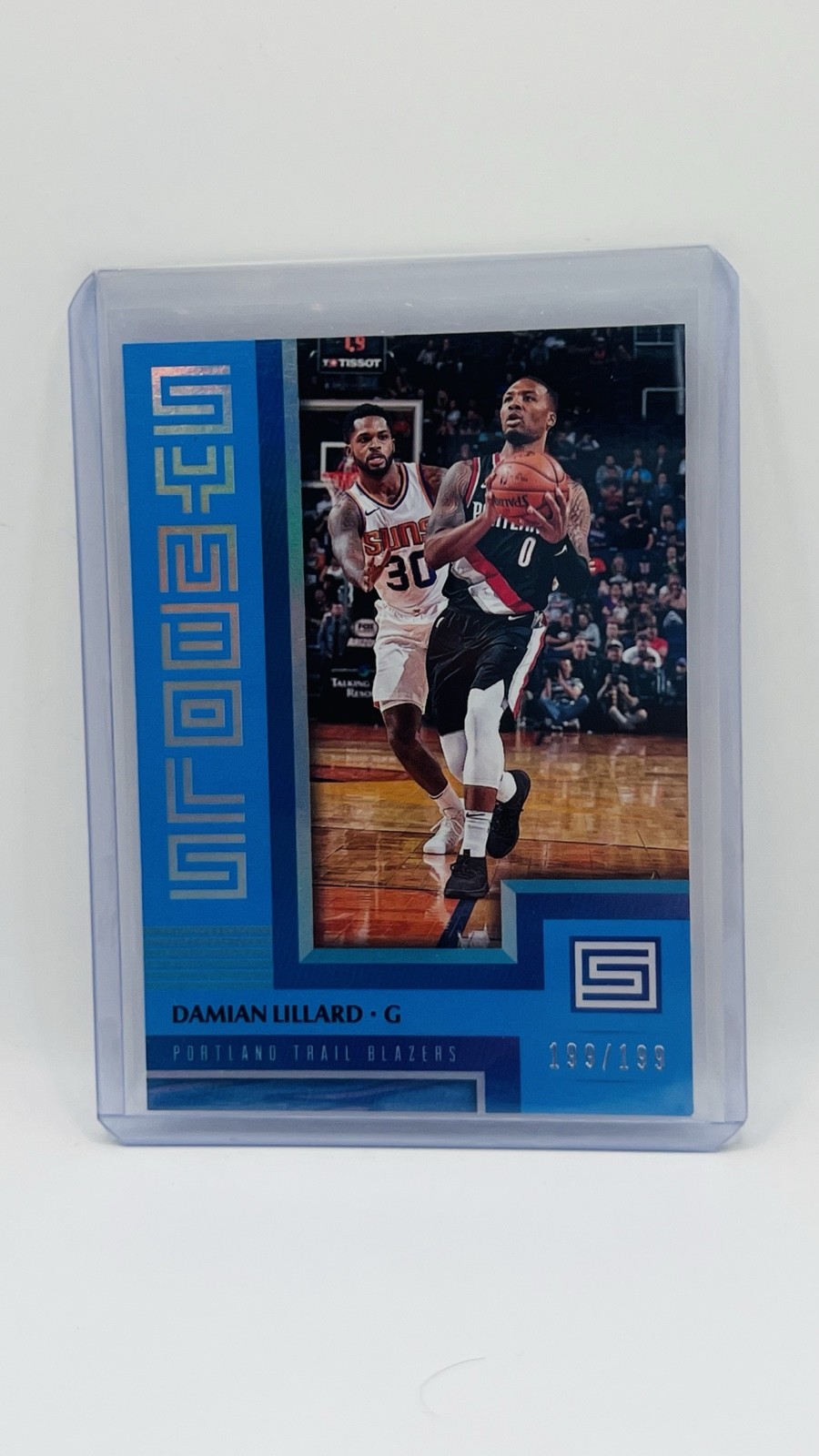 2017-18 Panini Status - Damian Lillard Symbols #16 Blue 199/199