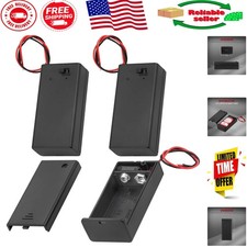 3-Pack 9V Battery Holders with ON/OFF Switch - Ideal for Electronics Projects