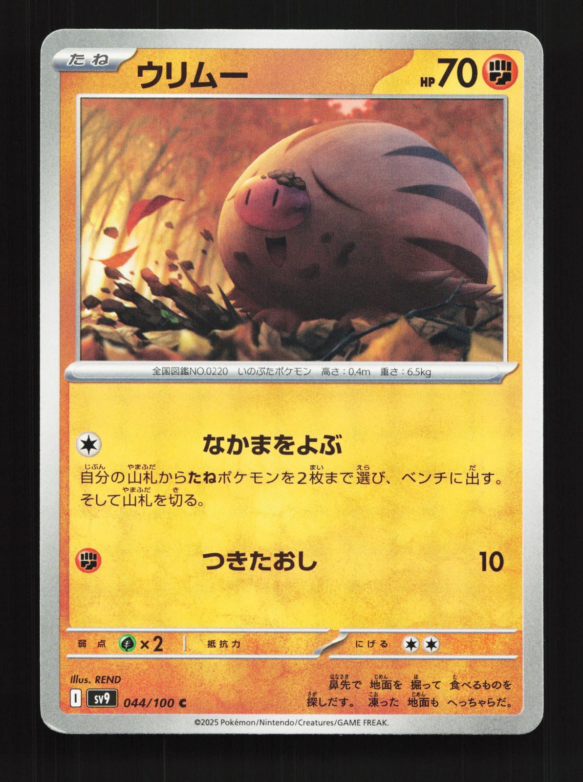 Swinub 044/100 Battle Partners NM Japanese Pokemon Card TCG
