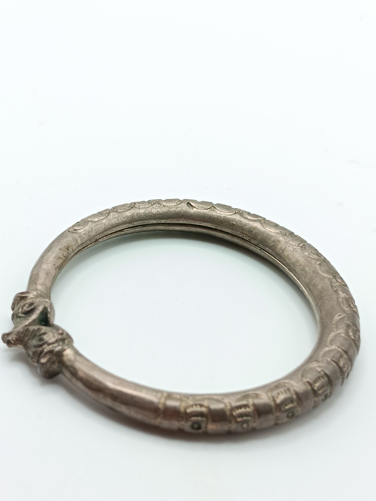 Elephant Head Cuff Bracelet Unknown Material - image 3
