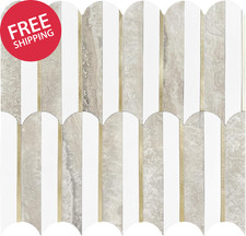 Peel and Stick Backsplash Seamless Tile,1-Sheet Stick on Backsplash for Kitchen