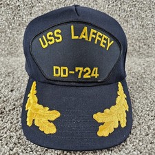 Vintage USS Laffey DD-724 Hat Cap WWII Navy Destroyer Scrambled Eggs USA Made