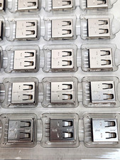 10 PIECES - Female USB 2.0 Receptacle Type-A Connector PCB Hole Mount 4 Pos USA