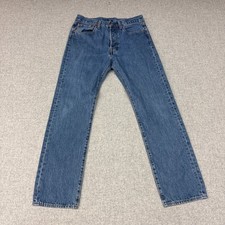 Levi's Premium 501 Original Fit Jeans 32x32 Blue Denim Button Fly WaterLess 0634