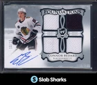 2023 UD THE CUP #F-CB CONNOR BEDARD FOUNDATIONS QUAD ROOKIE JERSEY AUTO RC /15
