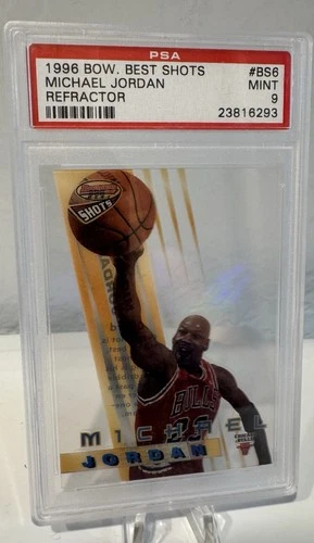 Michael Jordan Bowman Refractor And Base Card 2 Items Bgs 9.5