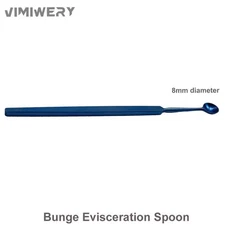 Ophthalmic Instrument Bunge Evisceration Spoon, 8 mm diameter spoon tip