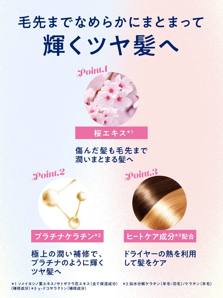Diane Shampoo & Treatment 2025 [Sakura Shine] French Cherry scent - Image 3 of 4