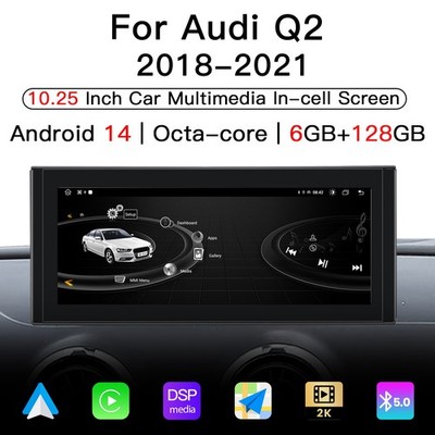 10.25''Android for Audi Q2 2018-2021 Wireless Carplay Auto Multimedia DSP Stereo