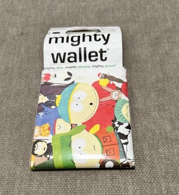 South Park Mighty Wallet Bi-Fold Tyvek Collage Eco-Friendly Water Resistant