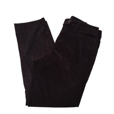 Talbots Black Velvet Straight Leg Pants 8 Curvy Fit Stretch Versatile