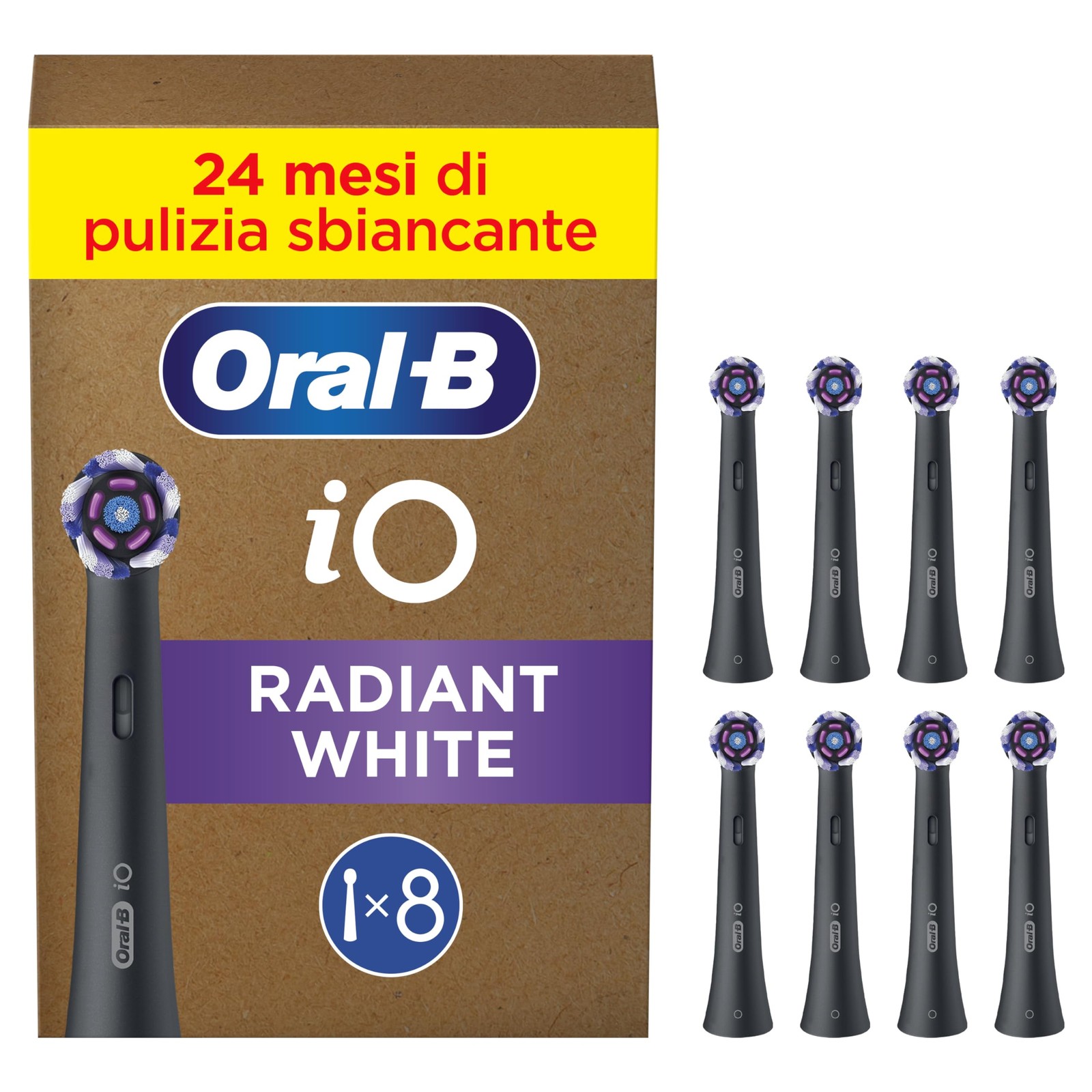Oral-B iO Radiant White Testine Nere: Segreto per un Sorriso Bianco