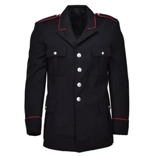 Genuine Italian Military Jacket Carabinieri Black with Red Stripes