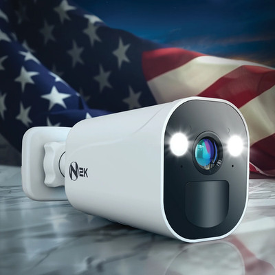 Night Owl CAM-BWNIP4-BU No-Wire (Battery) 2K Spotlight Cameras with 2-Way Audio