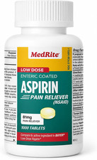 Low Dose Baby Aspirin 81Mg for Adults. (NSAID) | Made in USA | (Value Pack 1,000