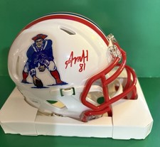 Austin Hooper Signed Patriots Mini Helmet With JSA Cert!