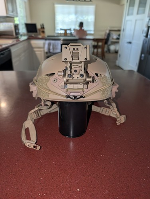 #ad SWAT team wendy style bump helmet with g24 style mount and woodland camo cover $285.00