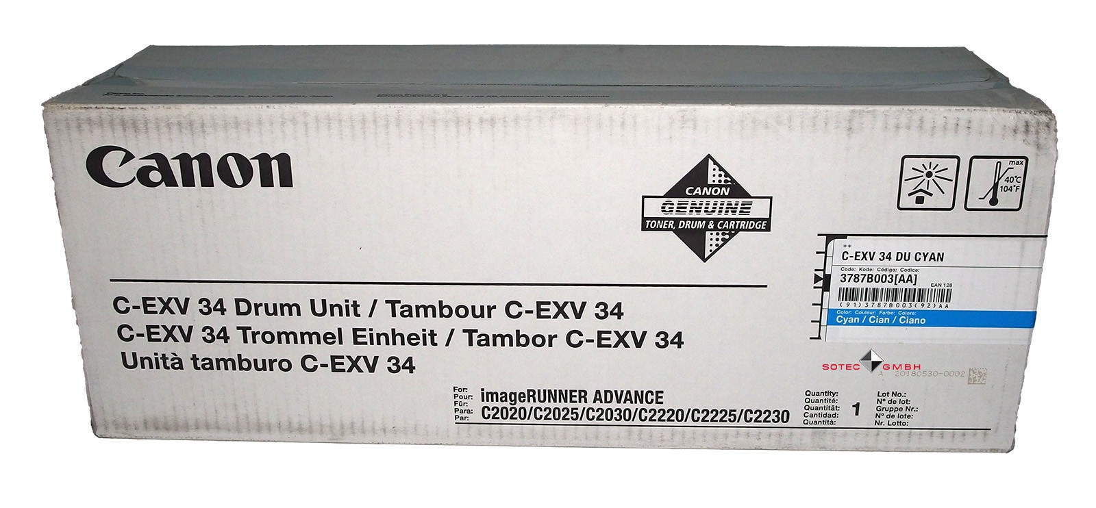 Canon C-EXV44 Toner 6947B002, Gelb für Canon imageRUNNER ADVANCE C9280 PRO - Bild 2