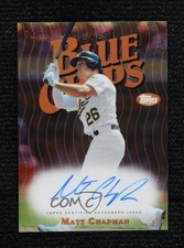 2019 Topps Finest Finest Blue Chips Auto 74/99 Matt Chapman #FBCAMC Auto 1q7k