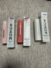 Lot Of 3 NIB Buxom Power Full Plumping Lip Balm Big O First Crush Bare 0.17oz