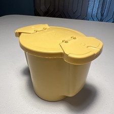 Vintage TUPPERWARE Creamer & Flip Top Lid HARVEST GOLD 577-10 Made in USA
